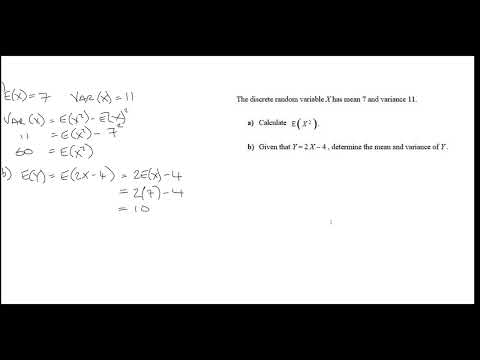 12RGE FS1 - Q1 - Expectation Of A Linear Function (Discrete Random Variables)