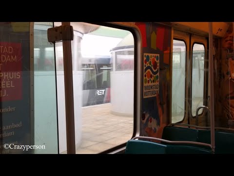 RET Metro rit (rijtuig 5236) De Akkers-Spijkenisse Centrum richting De Terp