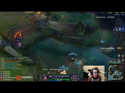 Bjergsen showing off a Syndra "Feature"