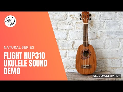Flight NUP310 African Okoume Neck 4-String Pineapple Soprano Ukulele w/Padded Gig Bag image 9