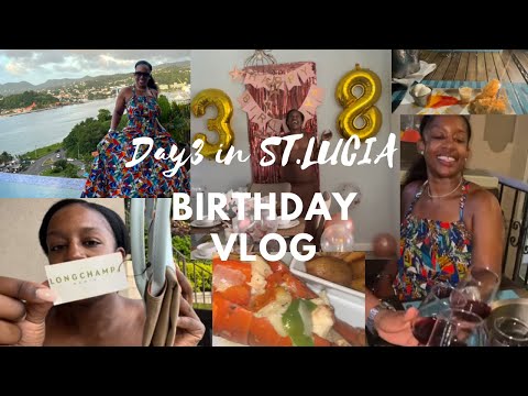 VLOG|DAY 3| ST.LUCIA |BIRTHDAY DINNER|GIFT UNBOXING|