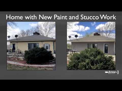 Bonner Springs, KS Home Gets New Paint and Stucco
