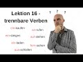 Deutschkurs A1 1 Lektion 16 Trennbare Verben