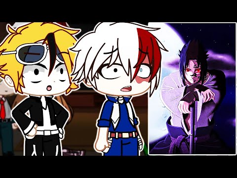 Class 1A react to Deku as Sasuke Uchiha | Gacha React | MHA