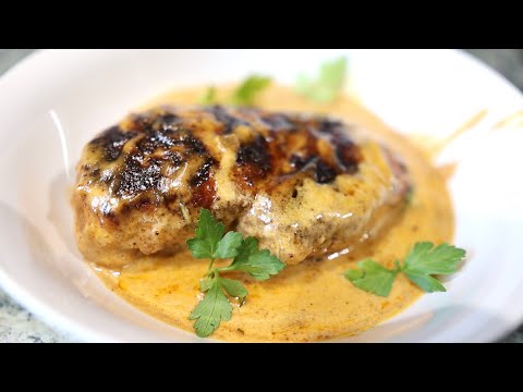 CREAMY GARLIC & HERB CHICKEN RECIPE ~ Easy Pan Seared Chicken with Creamy Garlic Butter Sauce