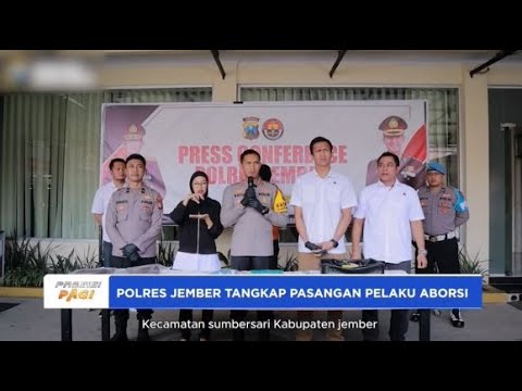 POLRES JEMBER TANGKAP PASANGAN PELAKU ABORSI