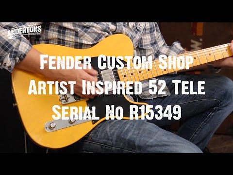 Top Shelf Guitar  - Fender Custom Shop Artist Inspired 52 Tele Serial No R15349