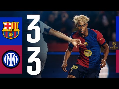 HIGHLIGHTS | FC BARCELONA 3 vs 3 INTER MILAN | UEFA CHAMPIONS LEAGUE 🔵🔴