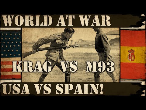 Spanish American War - Krag Rifle vs Spanish Mauser - World at WAR!