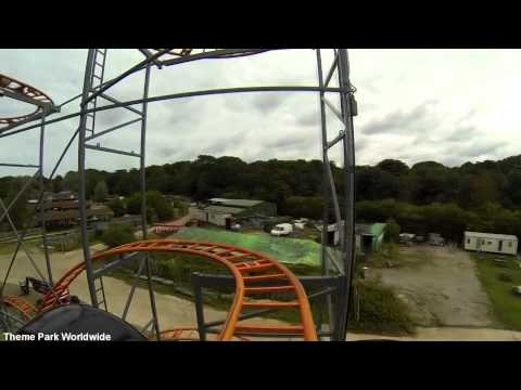 Marble Madness Front Row On Ride POV - Pleasurewood Hills
