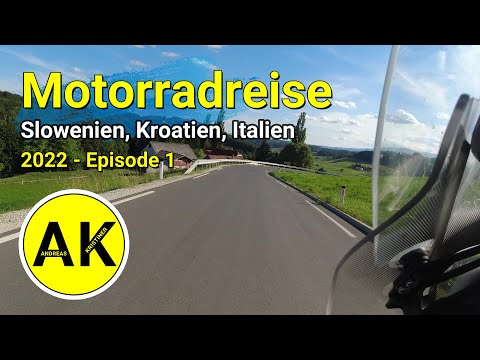 MOTORRADREISE 2022 SLOWENIEN, KROATIEN, ITALIEN, Episode 1, Österreich nach Slowenien SUZUKI V-STROM