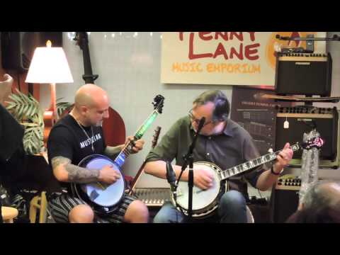 Tony Trischka and Armando Zuppa Play Big Mon on Banjo at Penny Lane Emporium