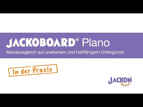 Wandausgleich auf unebenem und haftfähigem Untergrund mit JACKOBOARD® Plano