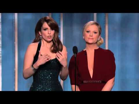 Tina Fey and Amy Poehler Opening Monologue  Anne Hathaway's embarrassing moment