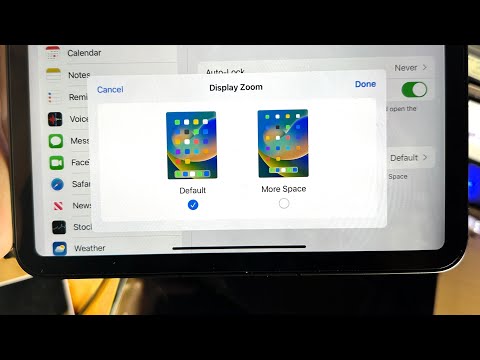 How To Change Screen Display Scaling on iPad! (iPadOS 16 & newer)