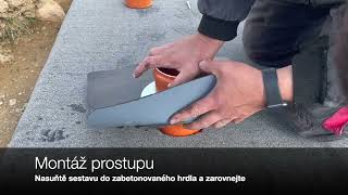 Prostup hydroizolací s asfaltovým pásem pro KG DN 160