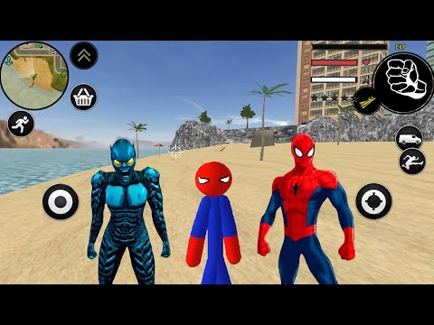 Süper Kahraman Çöp Adam Oyunu - Best Flying Spider Stickman Rope Hero 2022 #9 - Android Gameplay