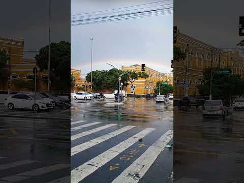 Arco-iris sobre Quartel Tobias Aguiar. Aniversário de São Paulo.