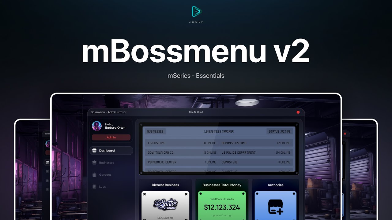 CodeM mBossmenu v2 - Advanced Bossmenu System! thumbnail 17