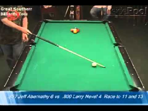Larry Nevel vs Jeff Abernathy at the Great Southern Billiard Tour Championships