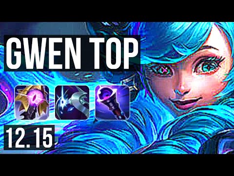 GWEN vs GNAR (TOP) | 6/1/4, 500+ games | EUW Master | 12.15