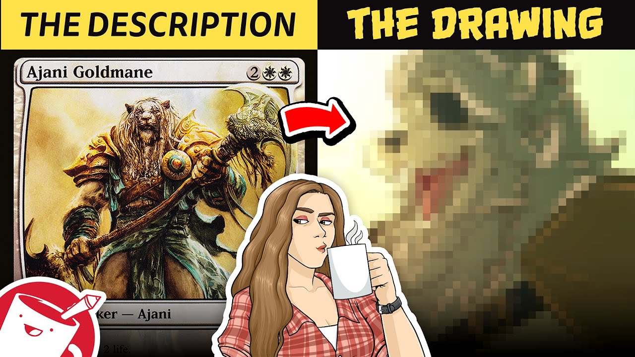 Magic Card Sketch Artist Challenge (ft. Amy the Amazonian)