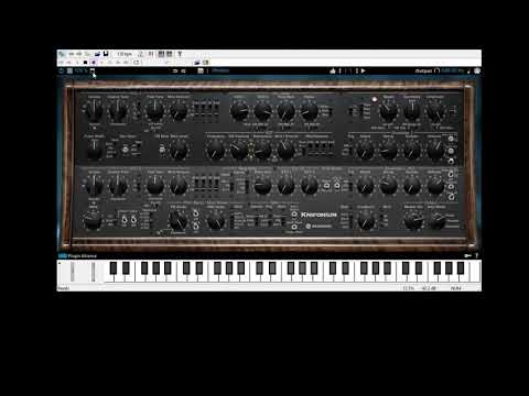 Synth noodling IDEAS on Knifonium