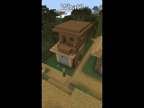 moment's Lab of Minecraft - Witch Hut sits on House  | Minecraft Seed