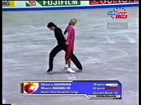 Oksana Domnina & Maxim Shabalin RUS - 2004 World Figure Skating Championships Free Dance