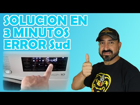 Como solucionar en 3 min. el error Sud en las Lavadoras LG