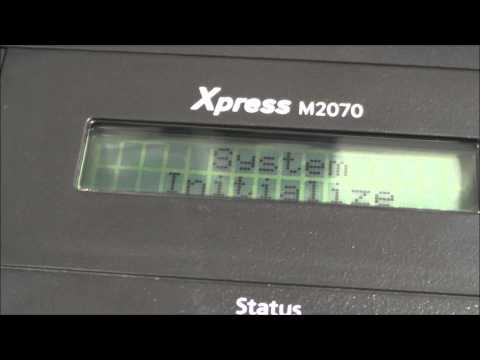 Reset Samsung Xpress M2070/2070F/2070FW- How to reset a Samsung Xpress M2070, 2070F, 2070FW printer