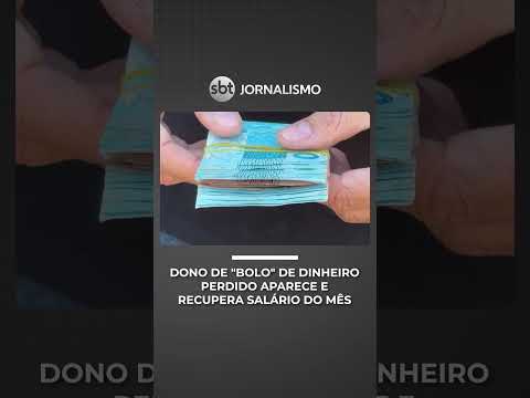 Dono de dinheiro perdido na rua aparece após quase duas semanas e recupera salário | #SBTNotícias