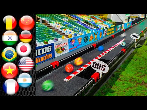 MARBLE RACE - Countryballs #51  by Fubeca's Marble Runs