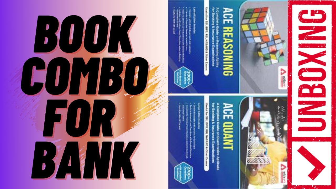 Watch video Book Combo for Bank Exams (Ace Quant & Ace Reasoning) English Edition UNBOXING....... Now Book Combo for Bank Exams (Ace Quant & Ace Reasoning) English Edition UNBOXING.......