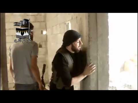 استهداف قوات النظام بقنابل محلية الصنع من قبل لواء أم القرى في مدينة حرستا في محافظة ريف دمشق