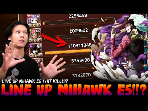 Line Up Mihawk E5!!? Full Attack Dan Critical!!? - Epic Treasure