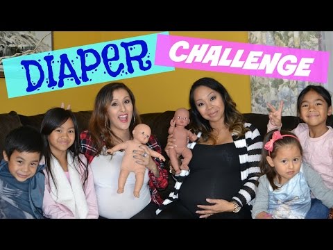 BABY DIAPER CHALLENGE with @ThatsBetsyV | MommyTipsByCole Video