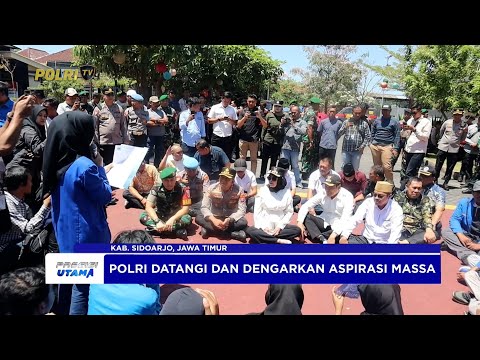 KAPOLRESTA SIDOARJO LAKUKAN PENDEKATAN HUMANIS AGAR DEMO TETAP KONDUSIF