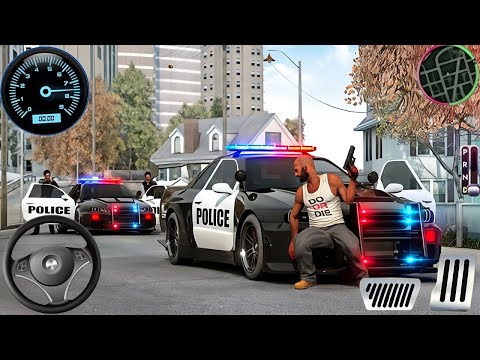 Police Car Chase Simulator 3D Game - Real Cop Cars Driving Simulator 2025 - Android GamePlay