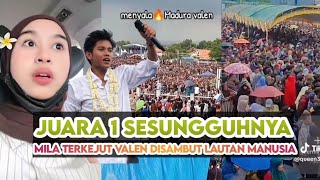 Download lagu MILA DA7 SAMPAI MELOGO - Ini Beneran Sambutan Juara 2❓VALEN DISAMBUT LAUTAN MANUSIA #indosiar #da7 mp3