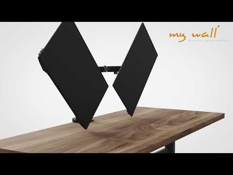 HL 50-2 L my wall - Vollbeweglicher Tischhalter für 2 Flachbildschirme