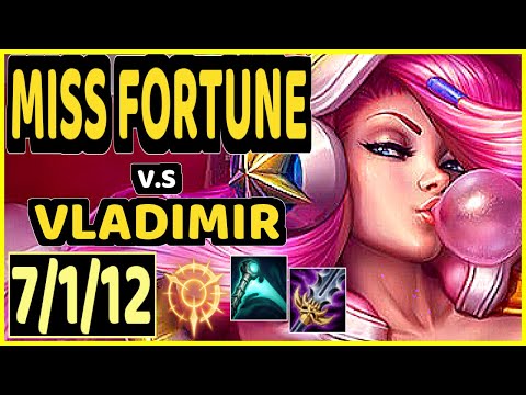 FORG1VEN (MISS FORTUNE) vs VLADIMIR - 7/1/12 KDA BOTTOM ADC GAMEPLAY - EUW Ranked GRANDMASTER