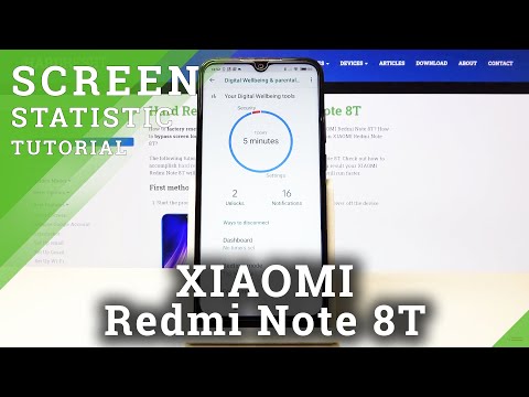 How to Check Total Screen Time in Xiaomi Redmi Note 8T - Phone Usage Stats