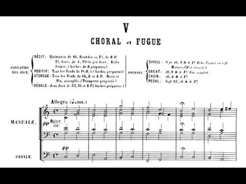 Guilmant: Fünfte Sonate op. 80 -  V. Choral et Fugue