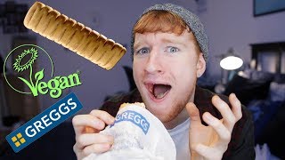 Trying the NEW Greggs Vegan Sausage Roll..