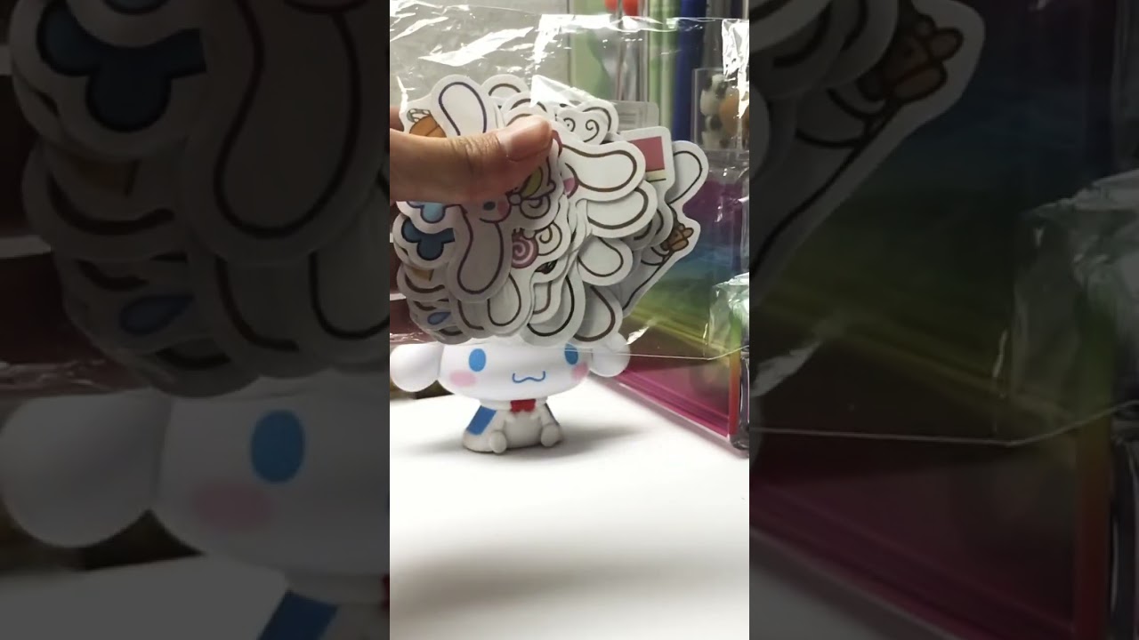 Kawaii Cinnamoroll Stickers #sanrio #cinnamoroll #sticker #asmr #unboxing