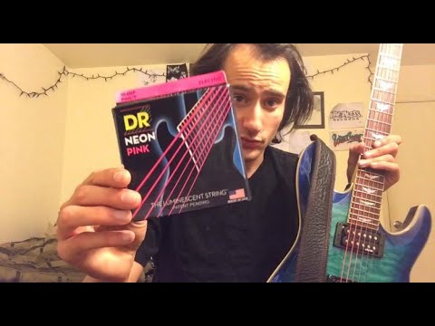 DR Neon Pink (Glow In The Dark) - Guitar String Review and Comparison