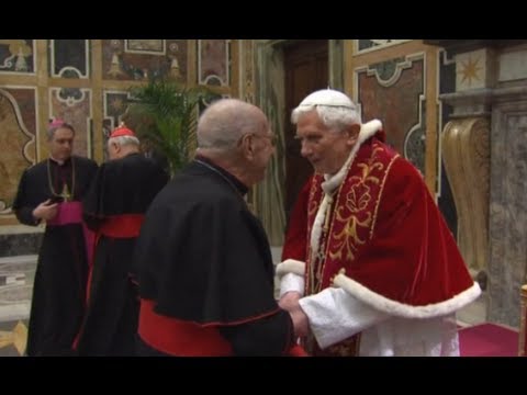 Click to Watch the His Holiness Benedict XVI: Final Message to Cardinal Electors,The Church is a Living Reality video