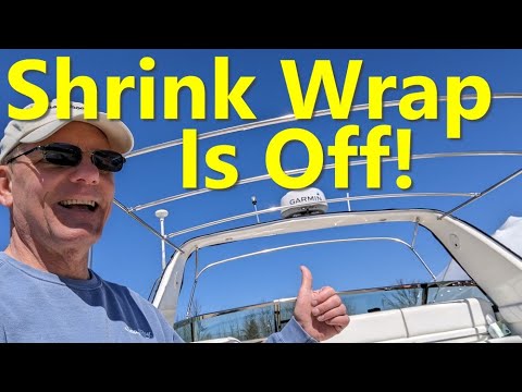 Shrink Wrap Removal - Canvas Is Up! Sea Ray Sundancer