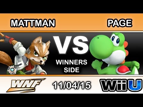 WNF S4E3 – Mattman (Fox) Vs. COTU | Page (Yoshi) Winners Side - Smash Wii U